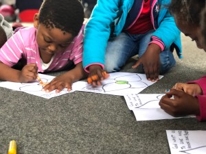 Coloring at Kid's Camp