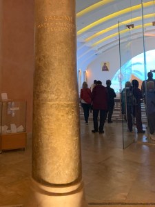 Column in Women's Atrium Duc In Altum, Magdala