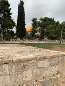 Plaza of Temple Mount with Dome of the Rock in the Background