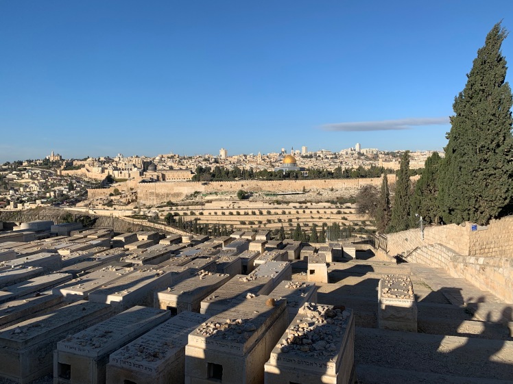 Tombs in Foreground with Jerusalem in background