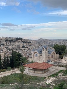 Church with Mount of Olives in background