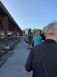 People standing in a line